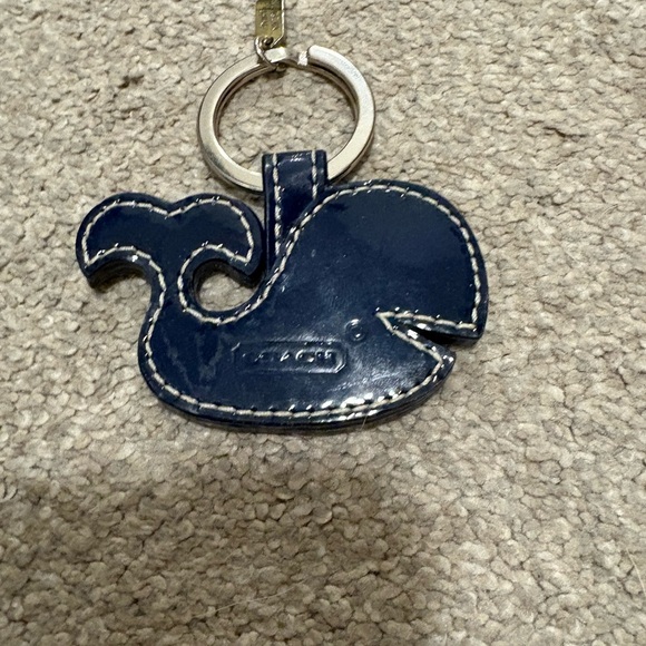 Coach Whale Vintage Leather Keychain - Picture 3 of 7